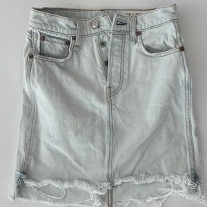 NWOT Rag & Bone button fly Jean skirt